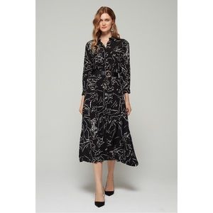 TopShop Gorgeous Black & White Swirl Design Dress